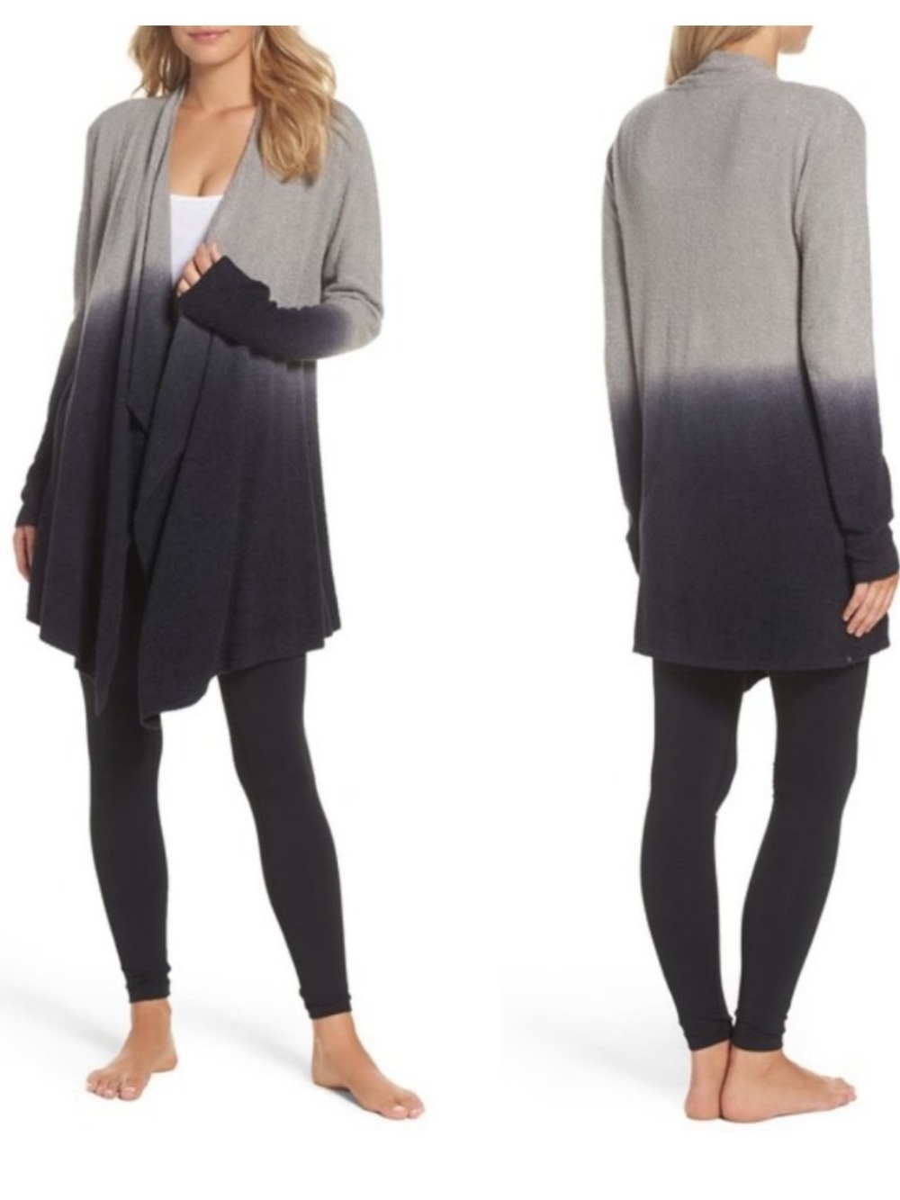 Barefoot Dreams Ombre Open Front Calypso Cardigan
